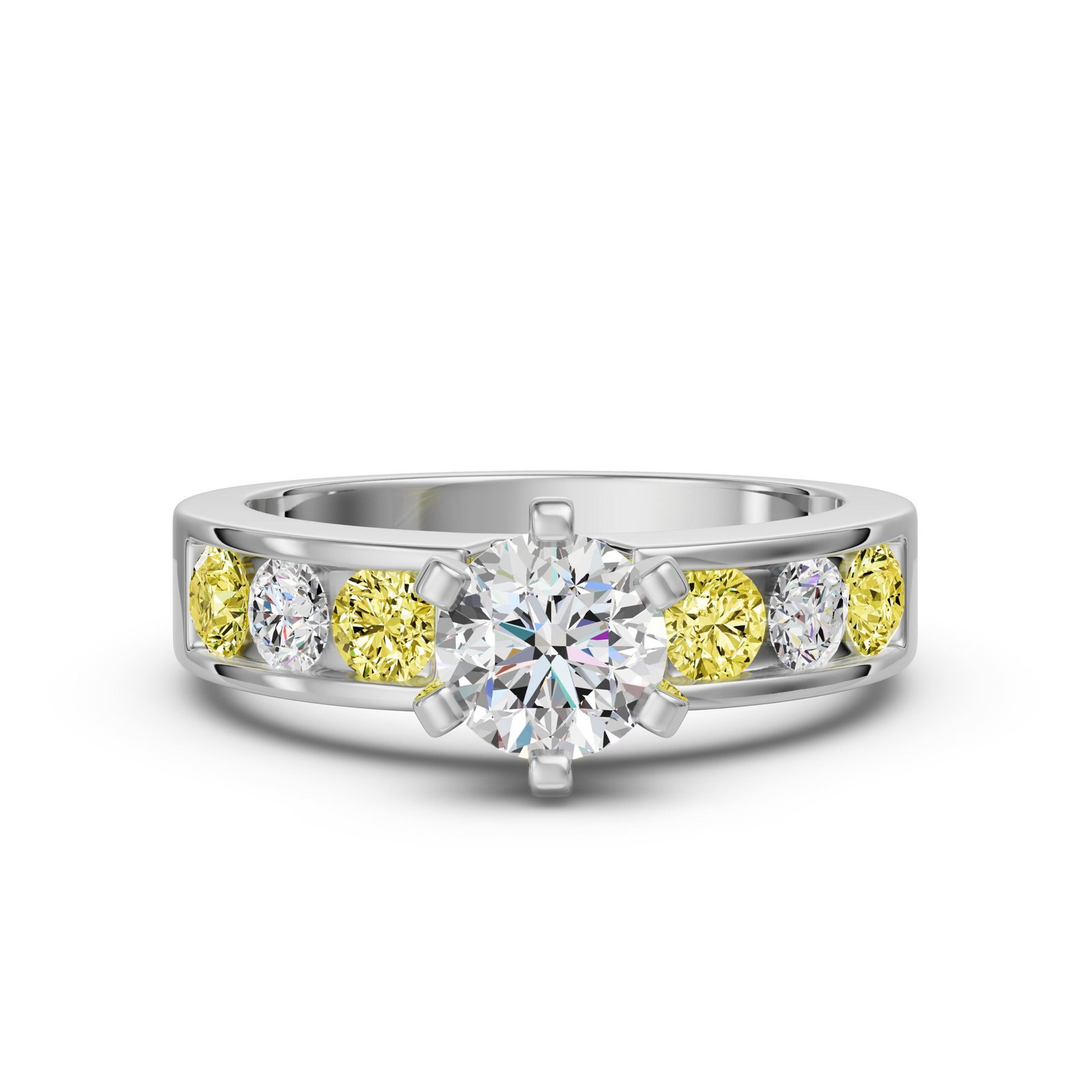 Diamond Diva Round Cut 0.50 ct Engagement Ring – Canary