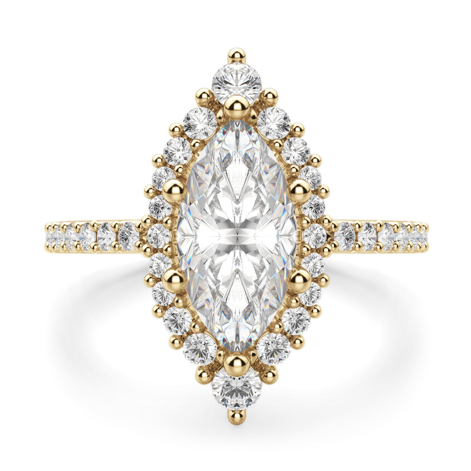 Barcelona Marquise Cut Engagement Ring