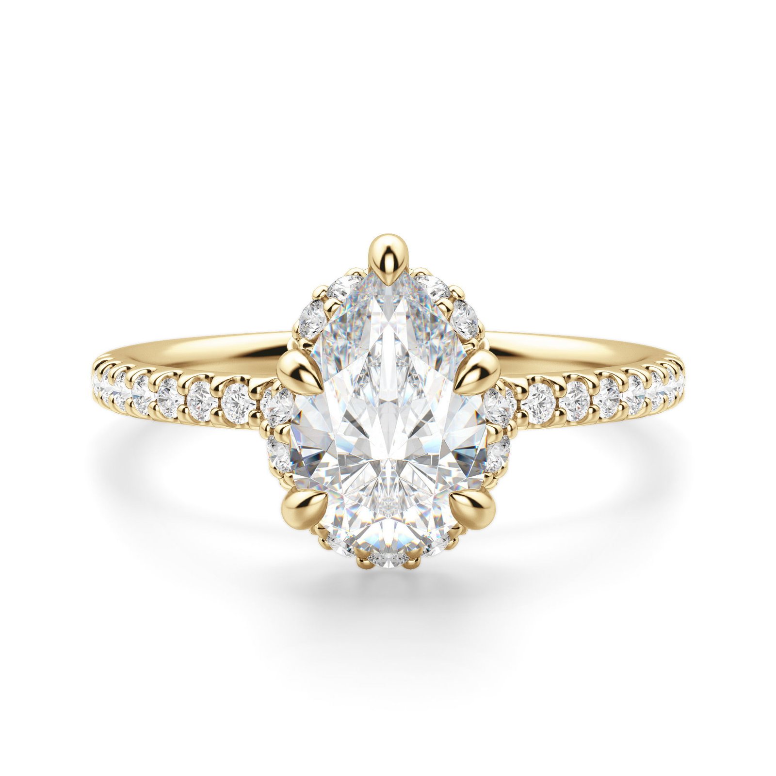 Novara Pear Cut Engagement Ring