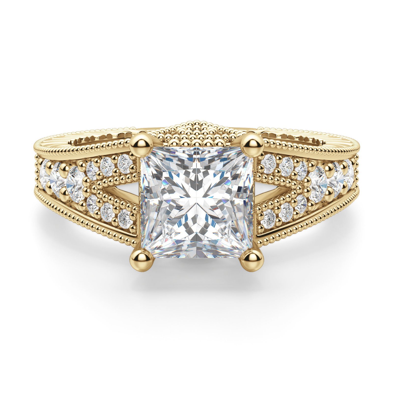 Valencia Princess Cut Engagement Ring