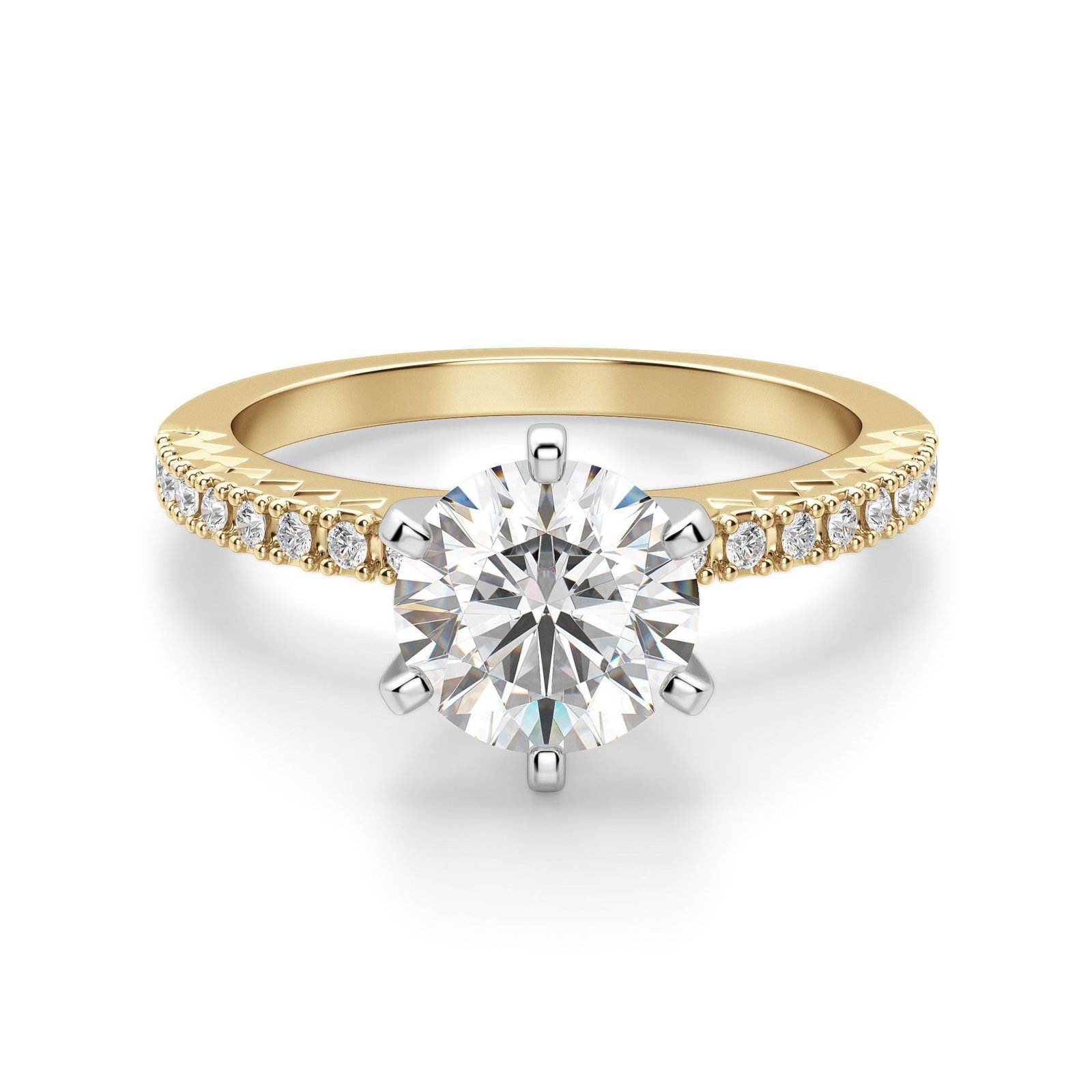 Angelix Round Cut Engagement Ring