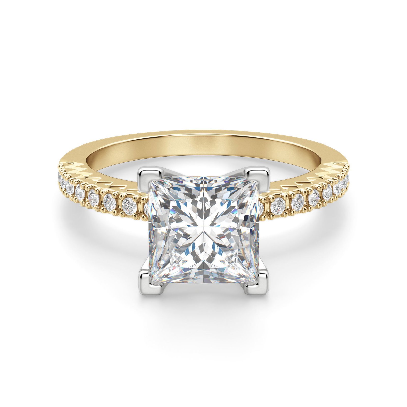 Angelix Princess Cut Engagement Ring