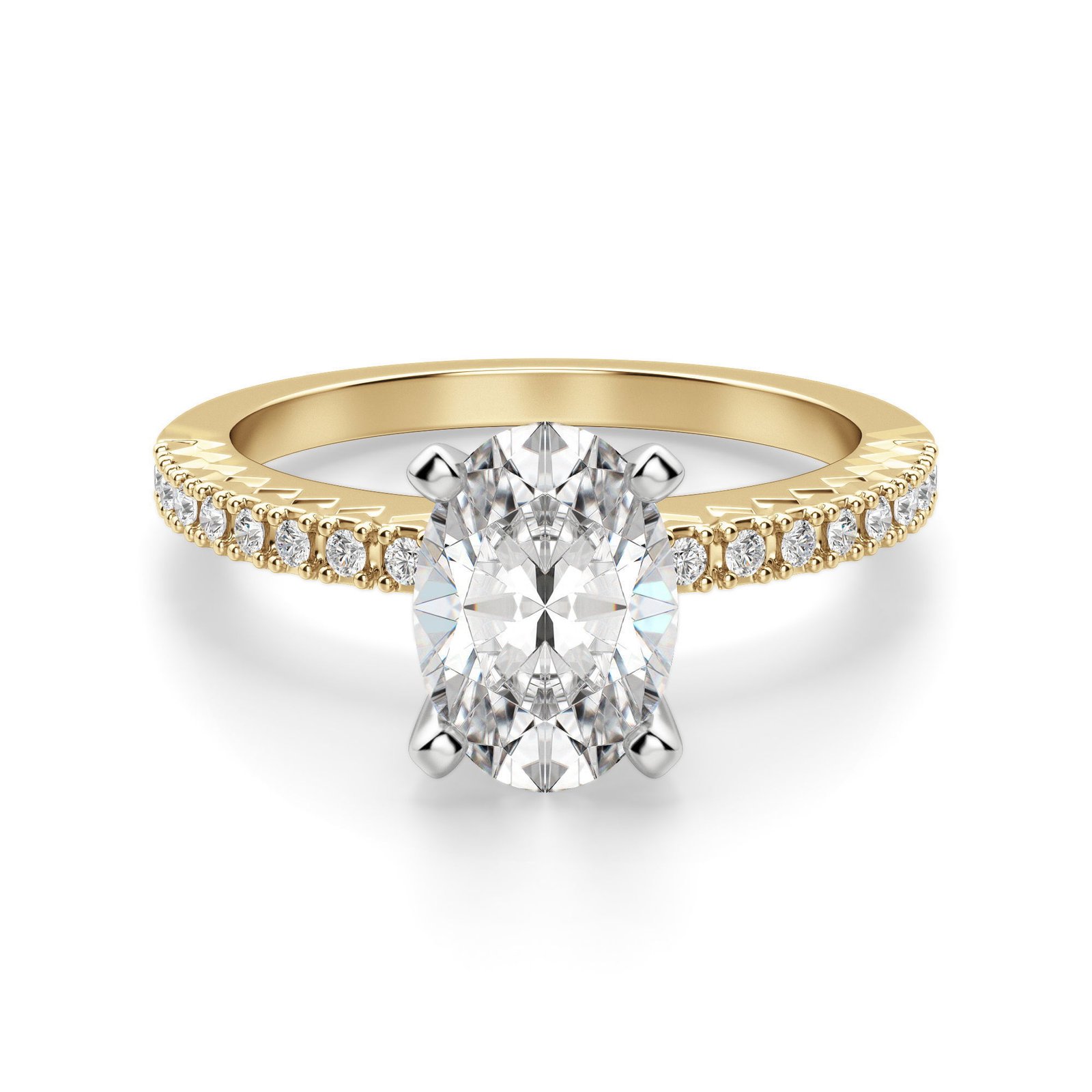 Angelix Oval Cut Engagement Ring