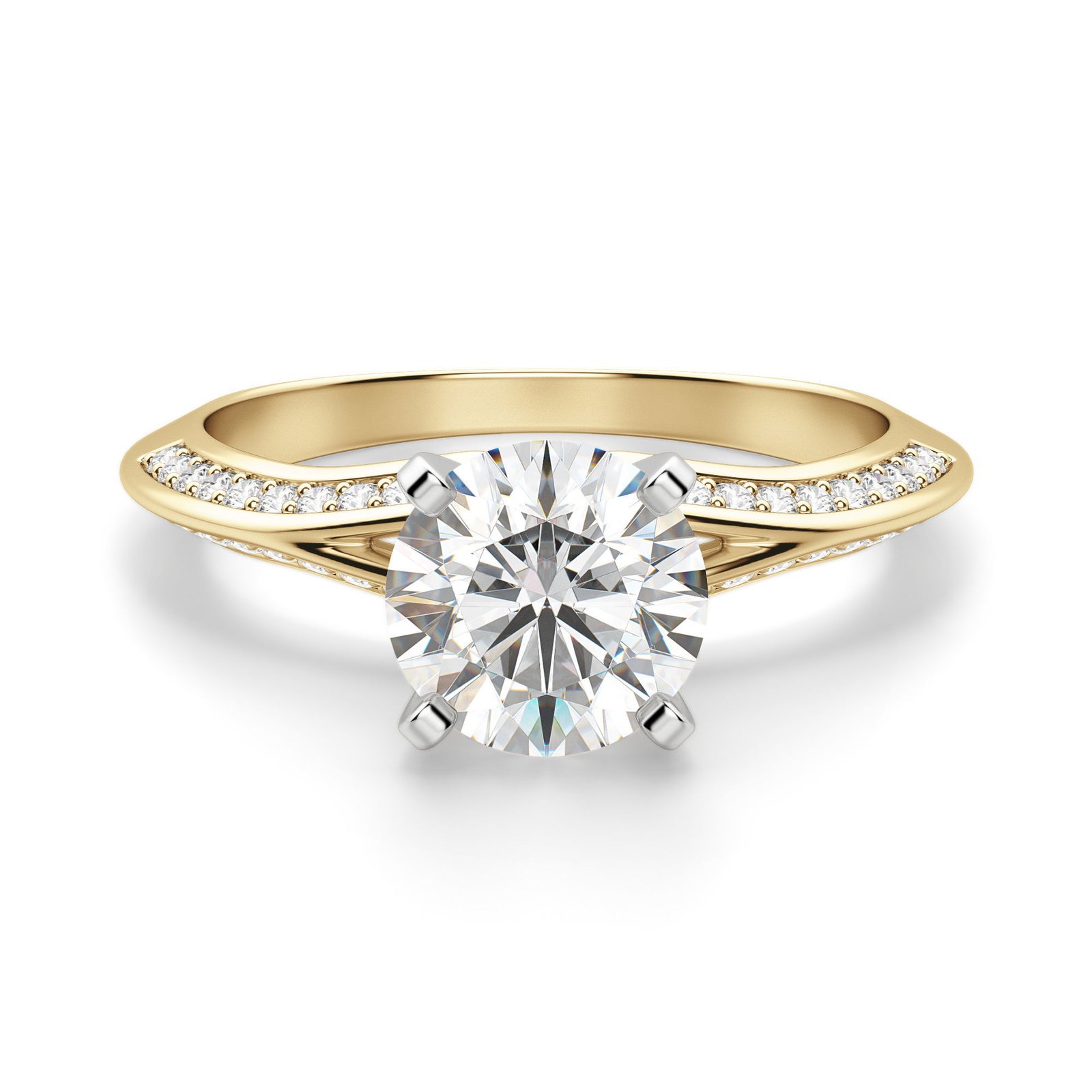 Irene Round Cut Engagement Ring