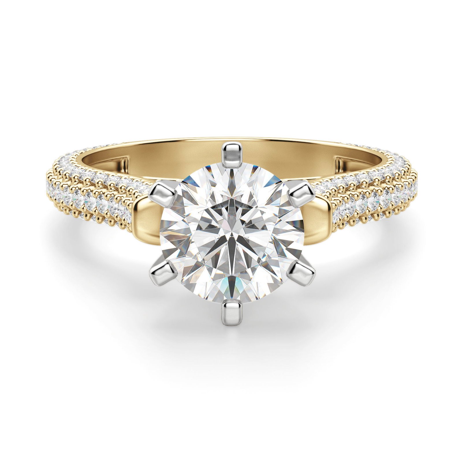 Seine Round Cut Engagement Ring