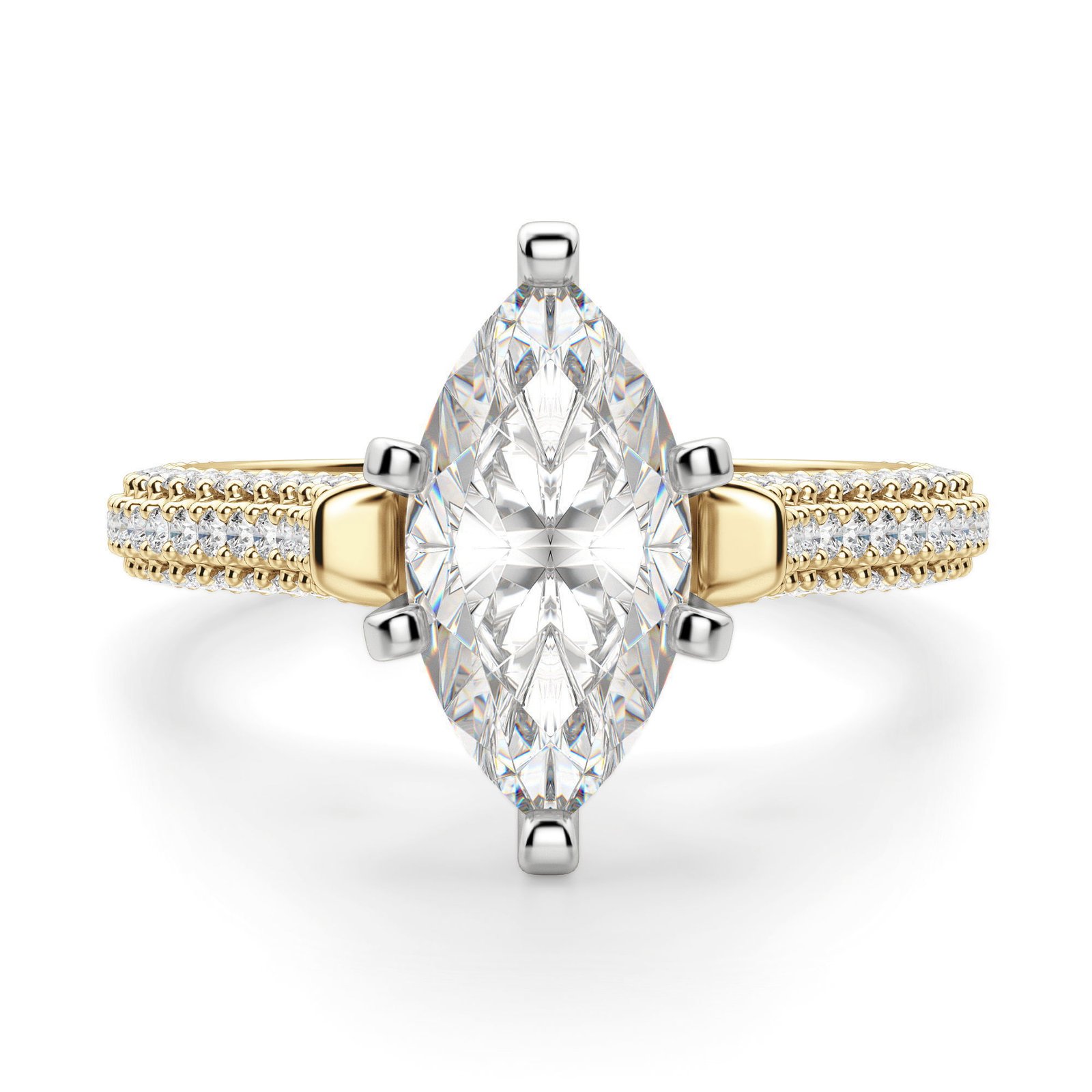 Seine Marquise Cut Engagement Ring