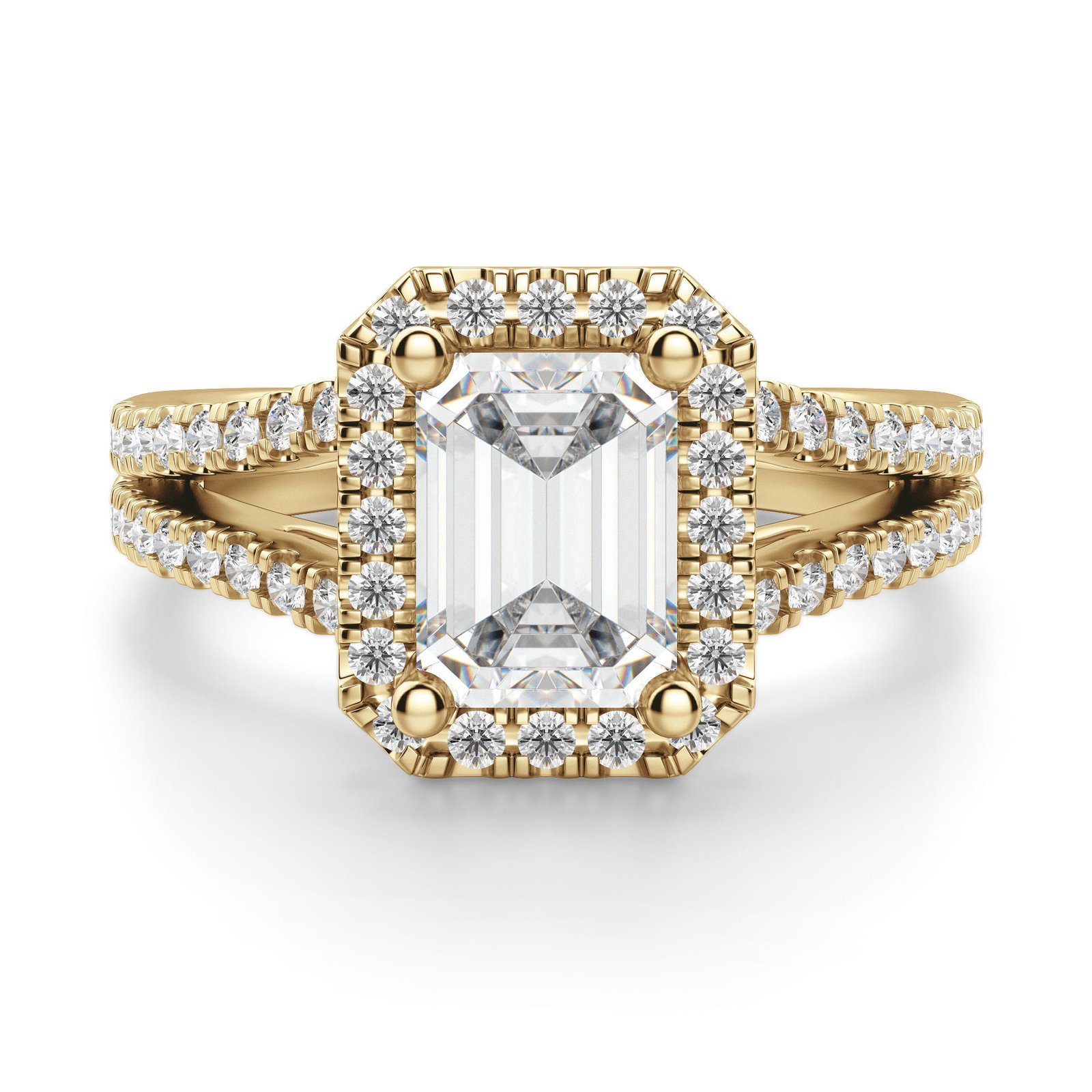 Palm Springs Emerald Cut Engagement Ring
