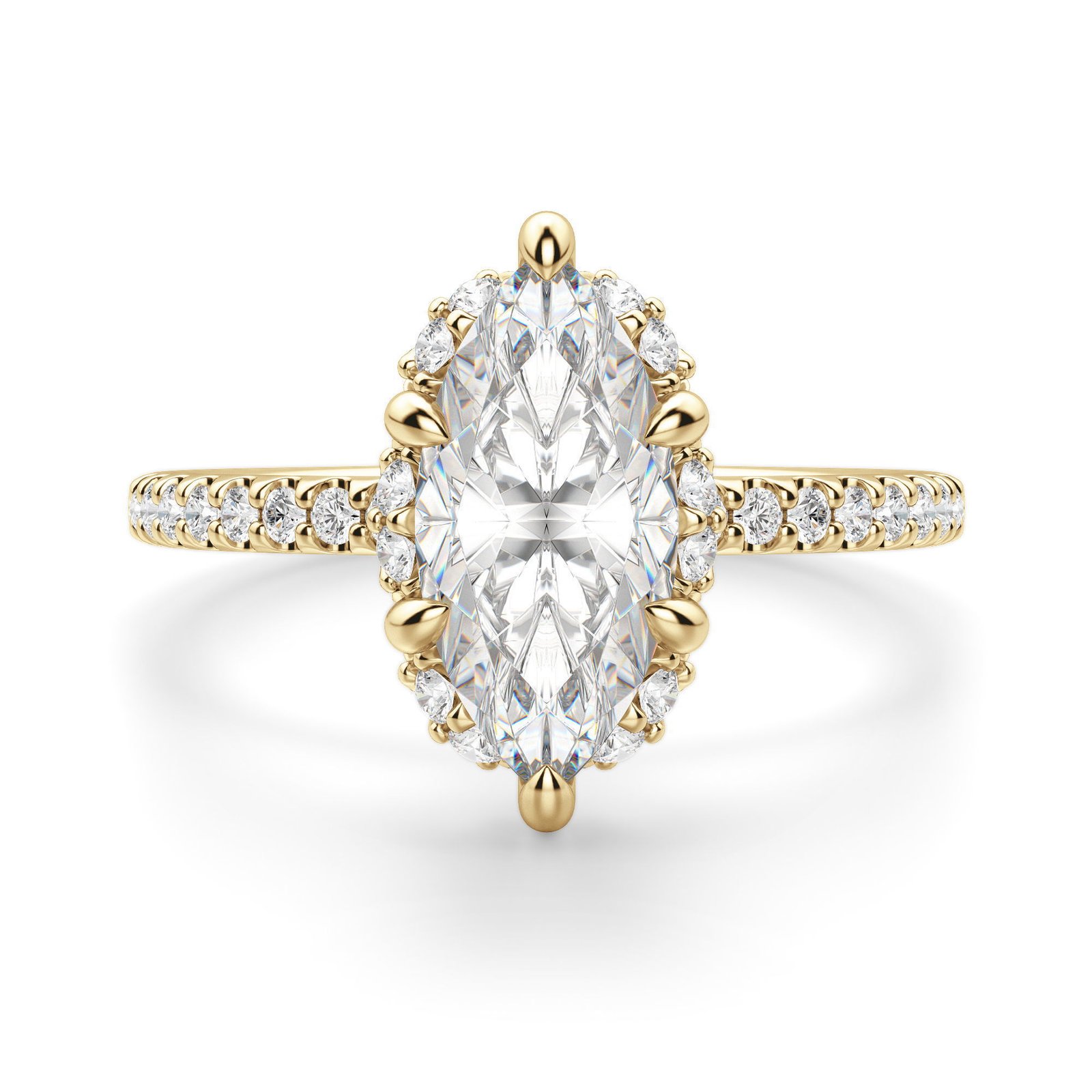 Novara Marquise Cut Engagement Ring