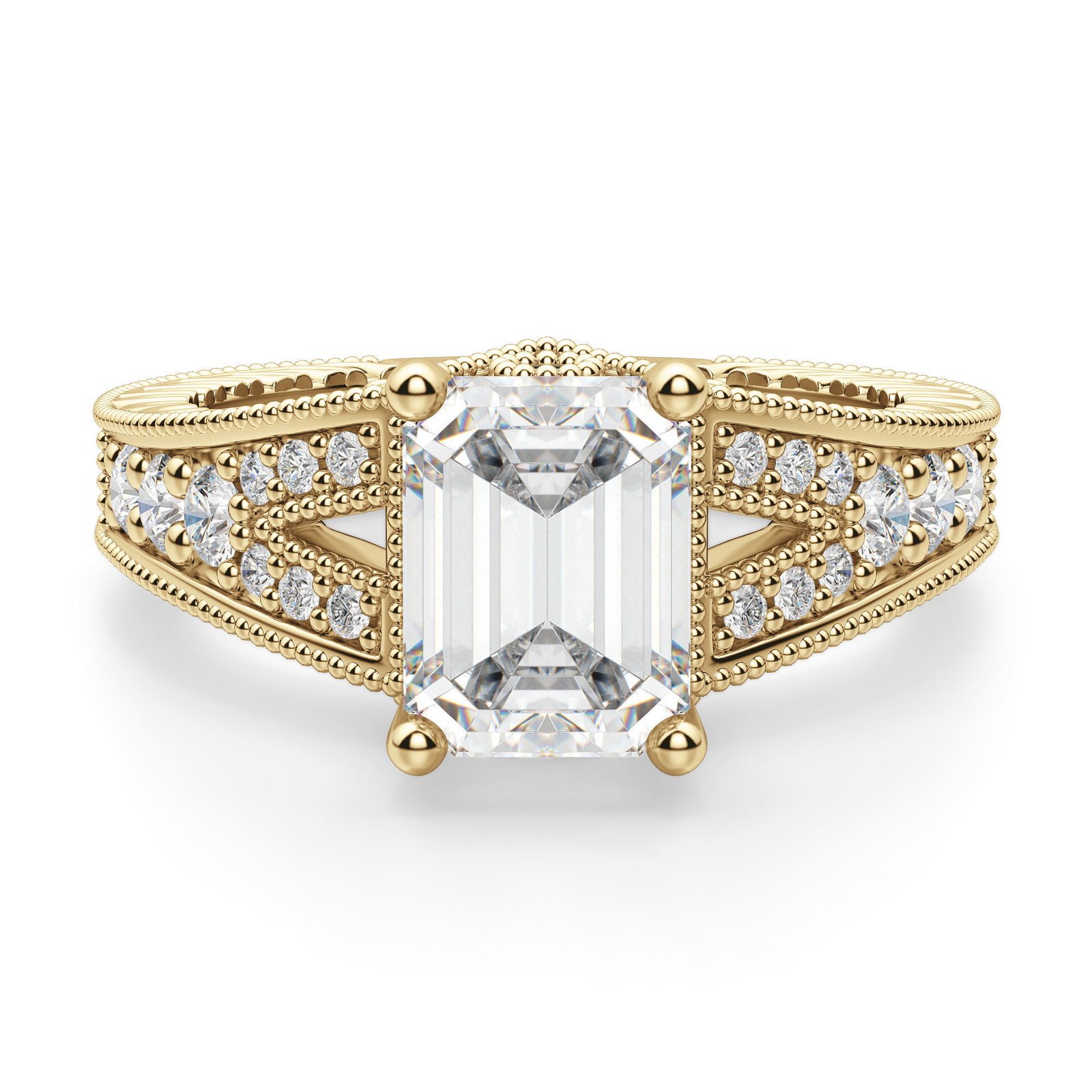 Valencia Emerald Cut Engagement Ring