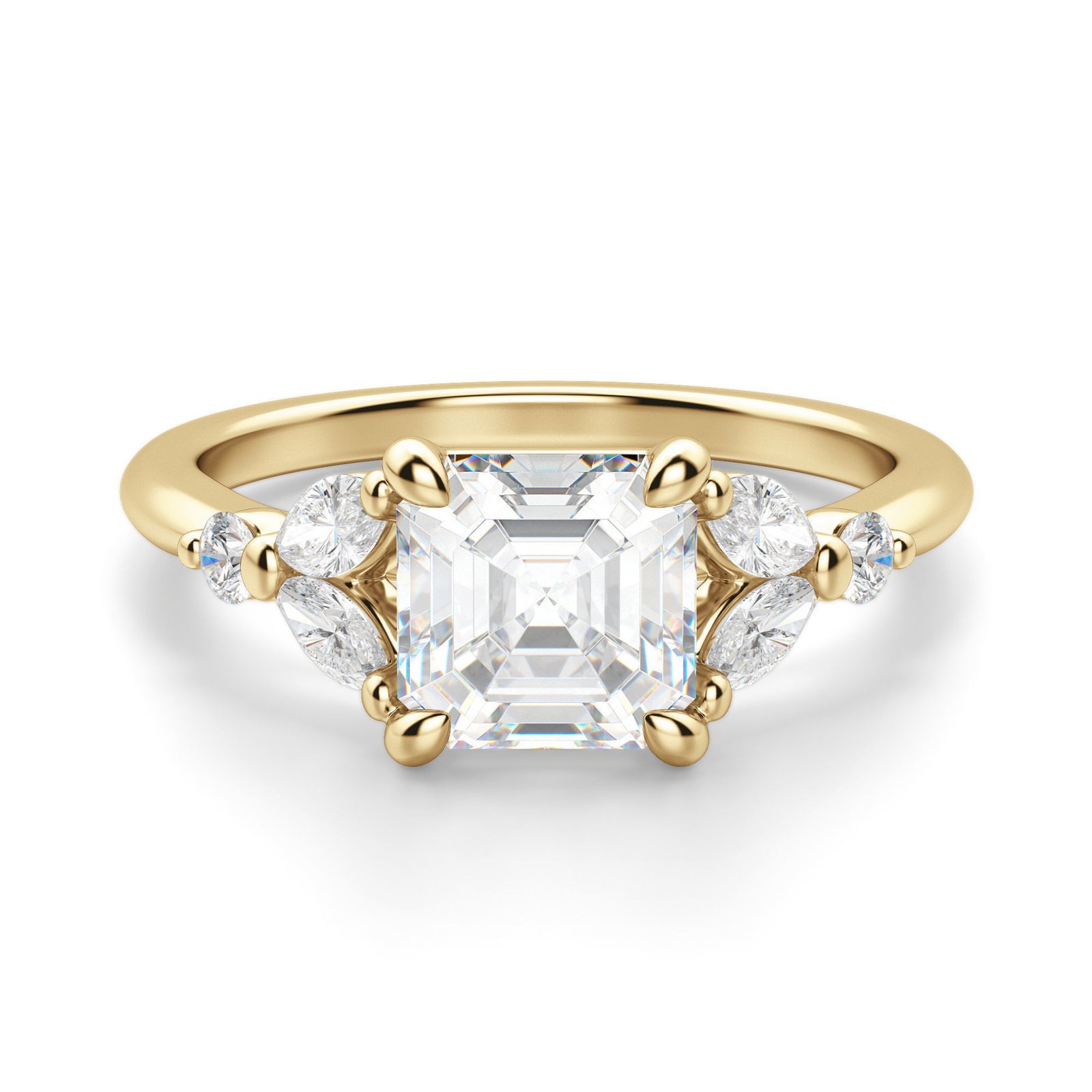 Haven Asscher Cut Engagement Ring