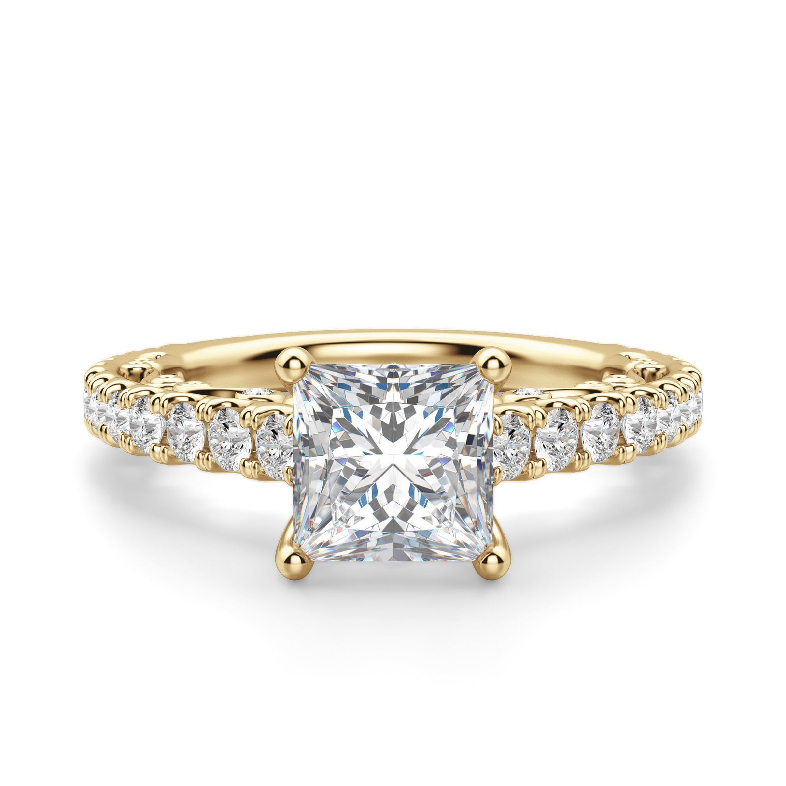 Fleur Princess Cut Engagement Ring