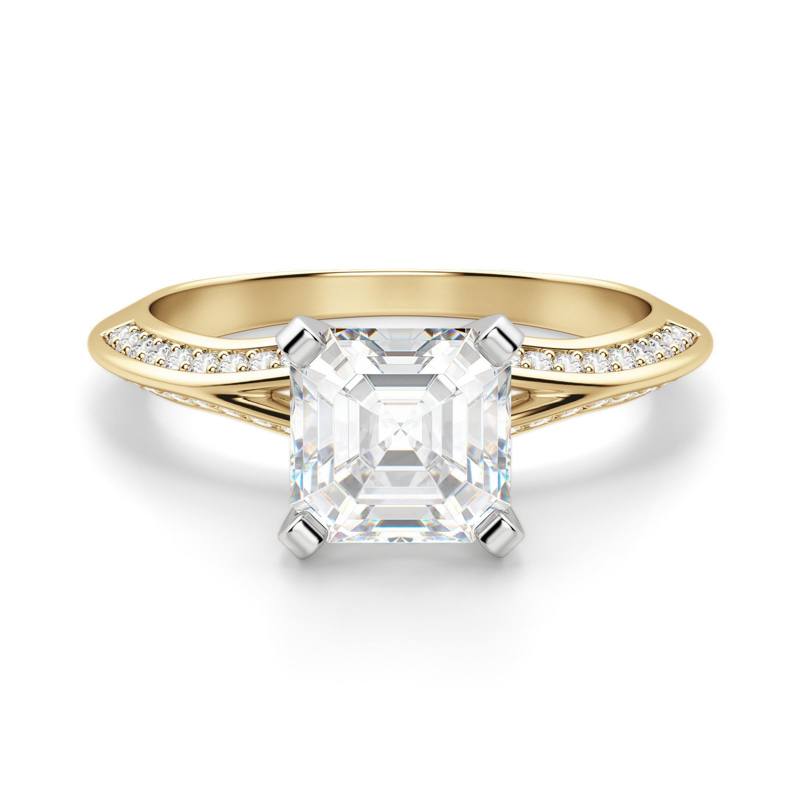 Irene Asscher Cut Engagement Ring
