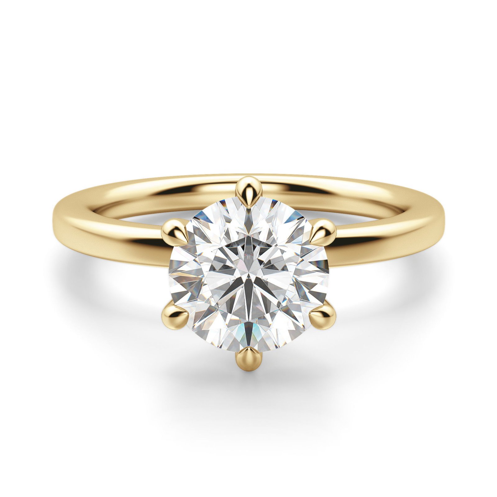 Arezzo Classic Round Cut Engagement Ring