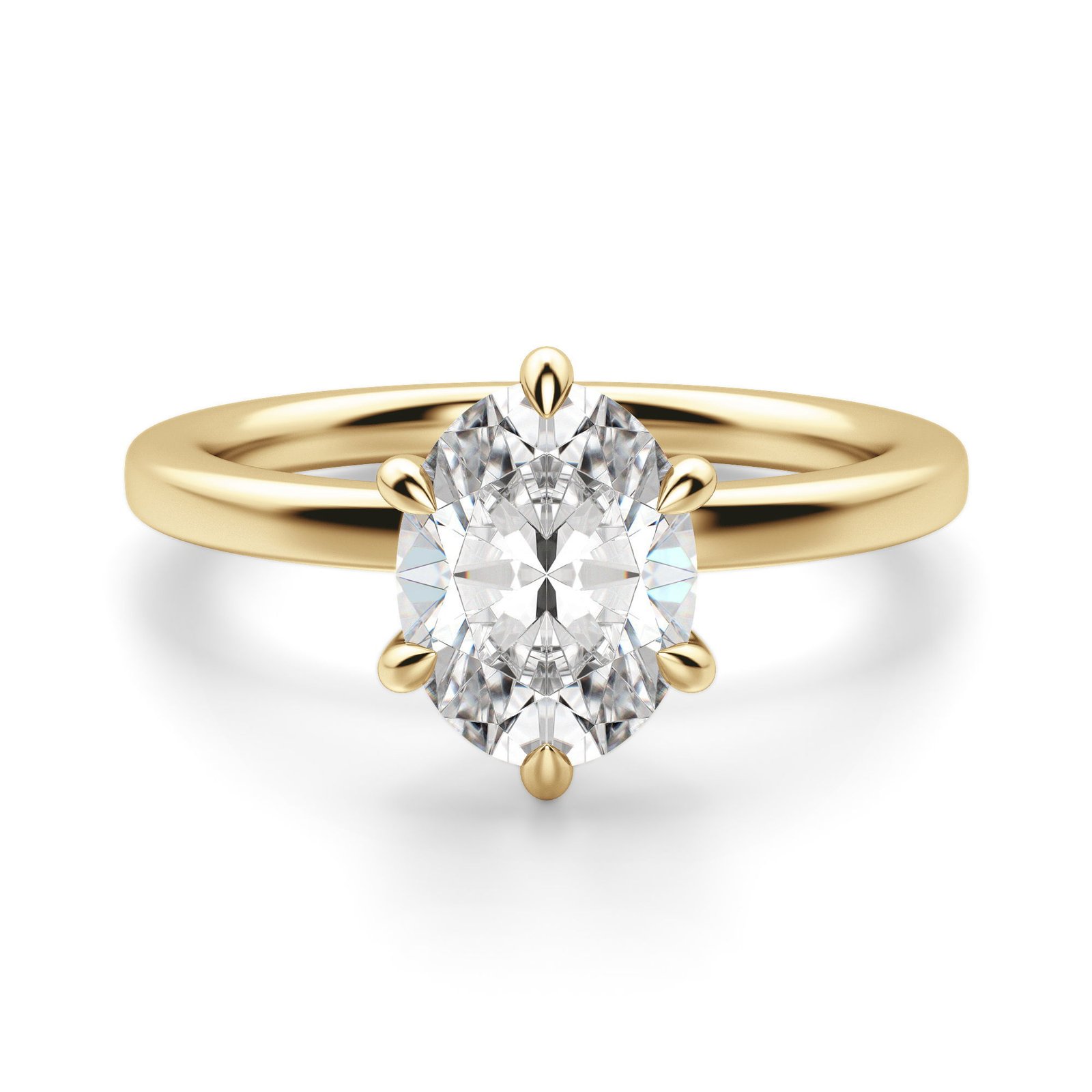 Arezzo Classic Oval Cut Engagement Ring