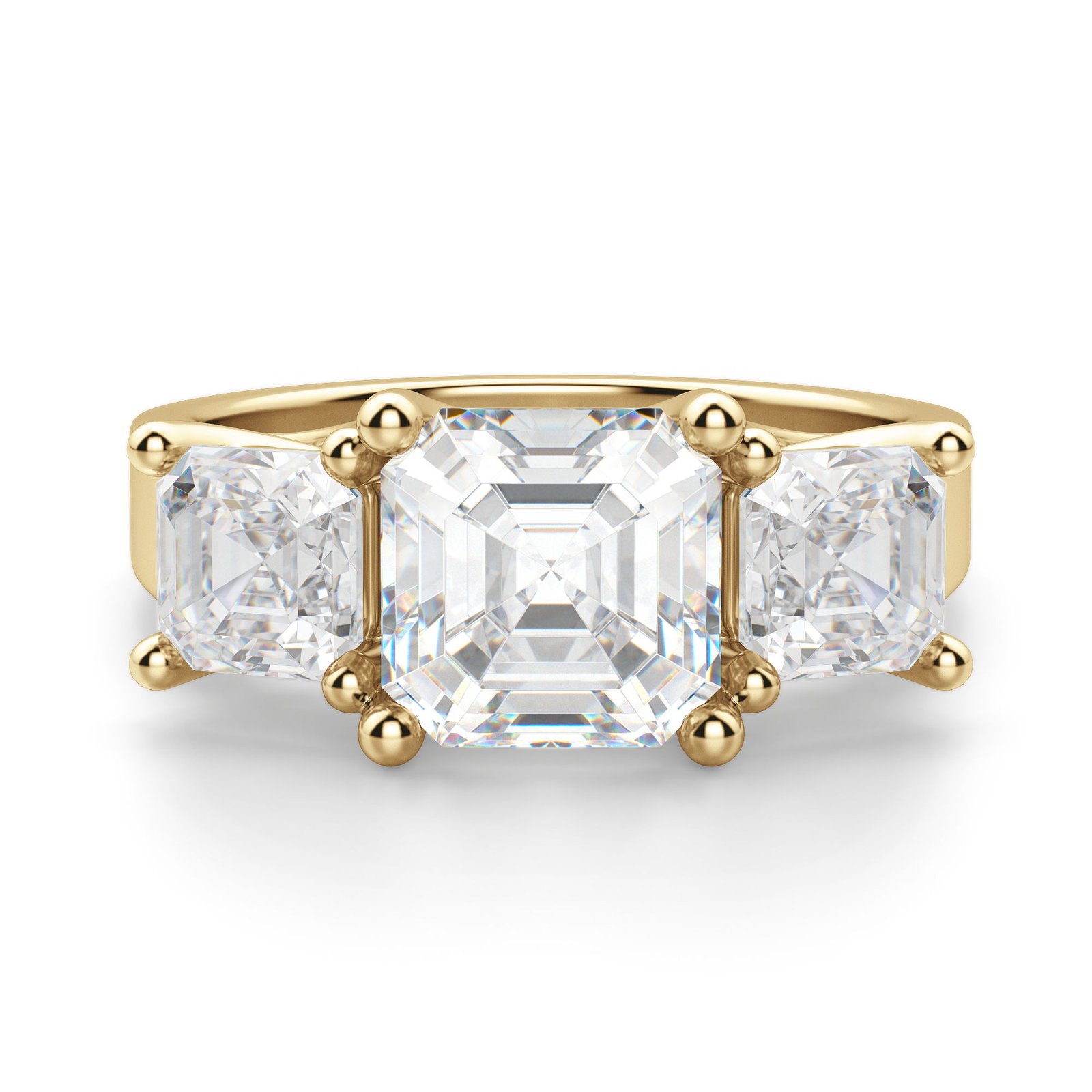 Allure Asscher Cut Engagement Ring