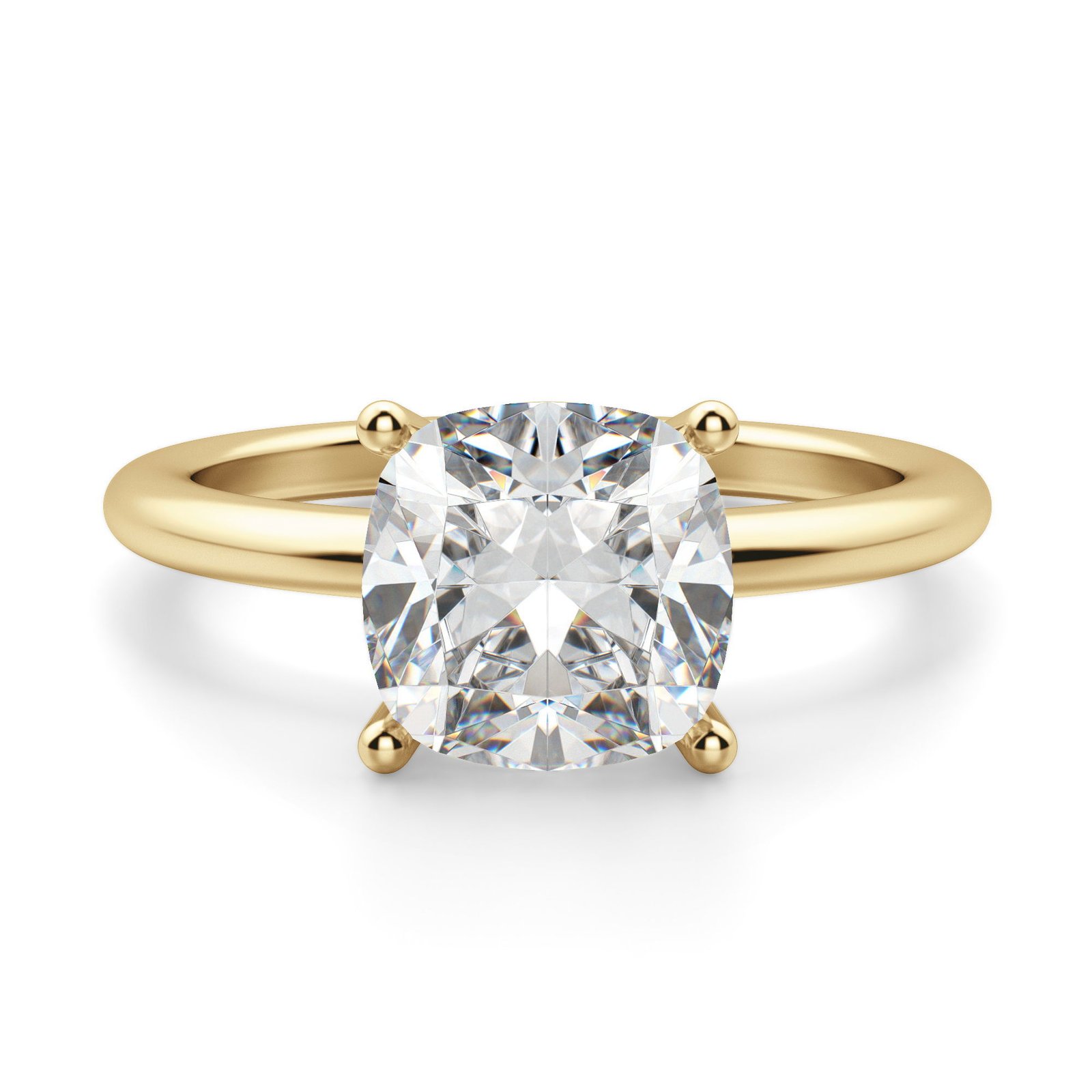 Basket Set Classic Cushion Cut Engagement Ring