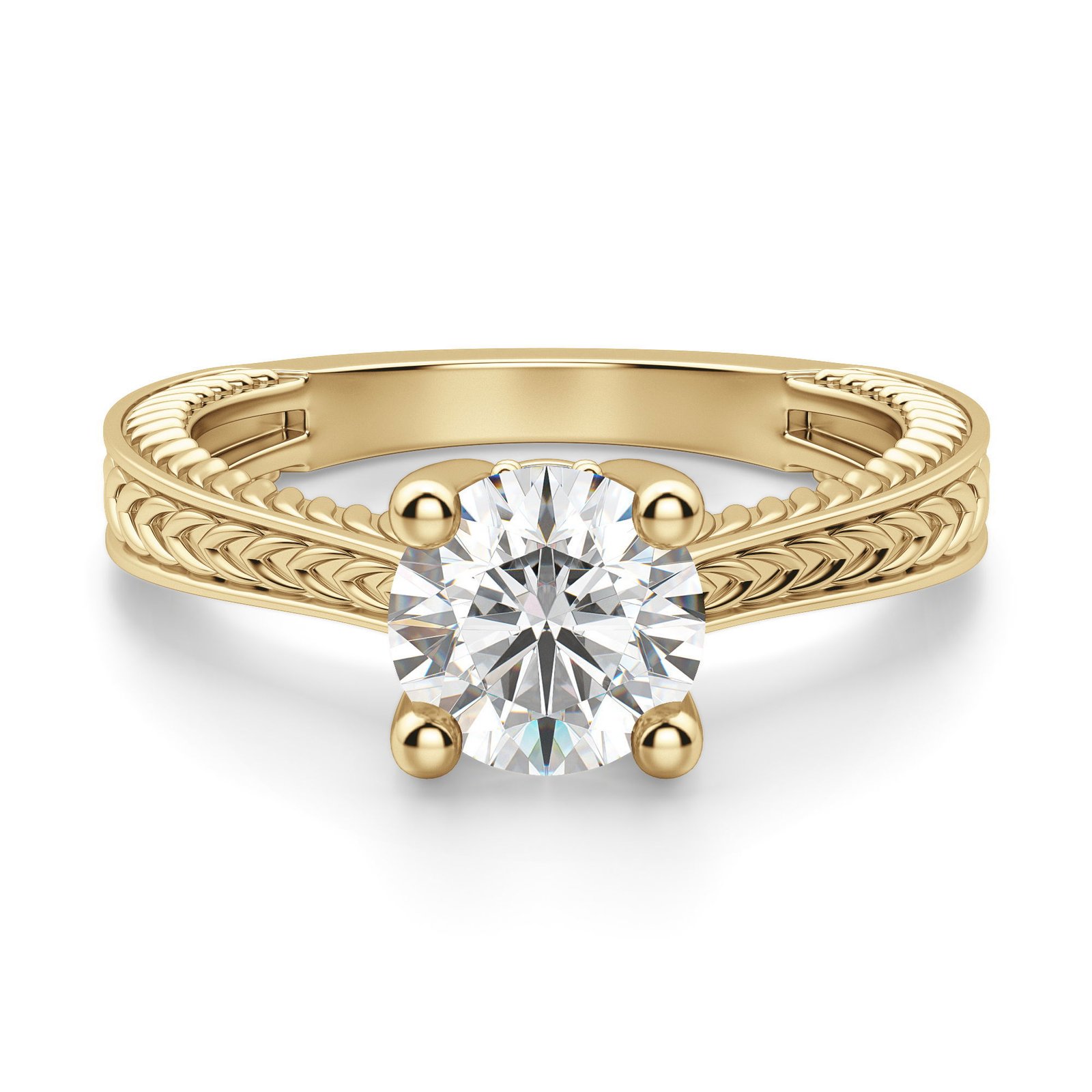 Sage Classic Round Cut Engagement Ring