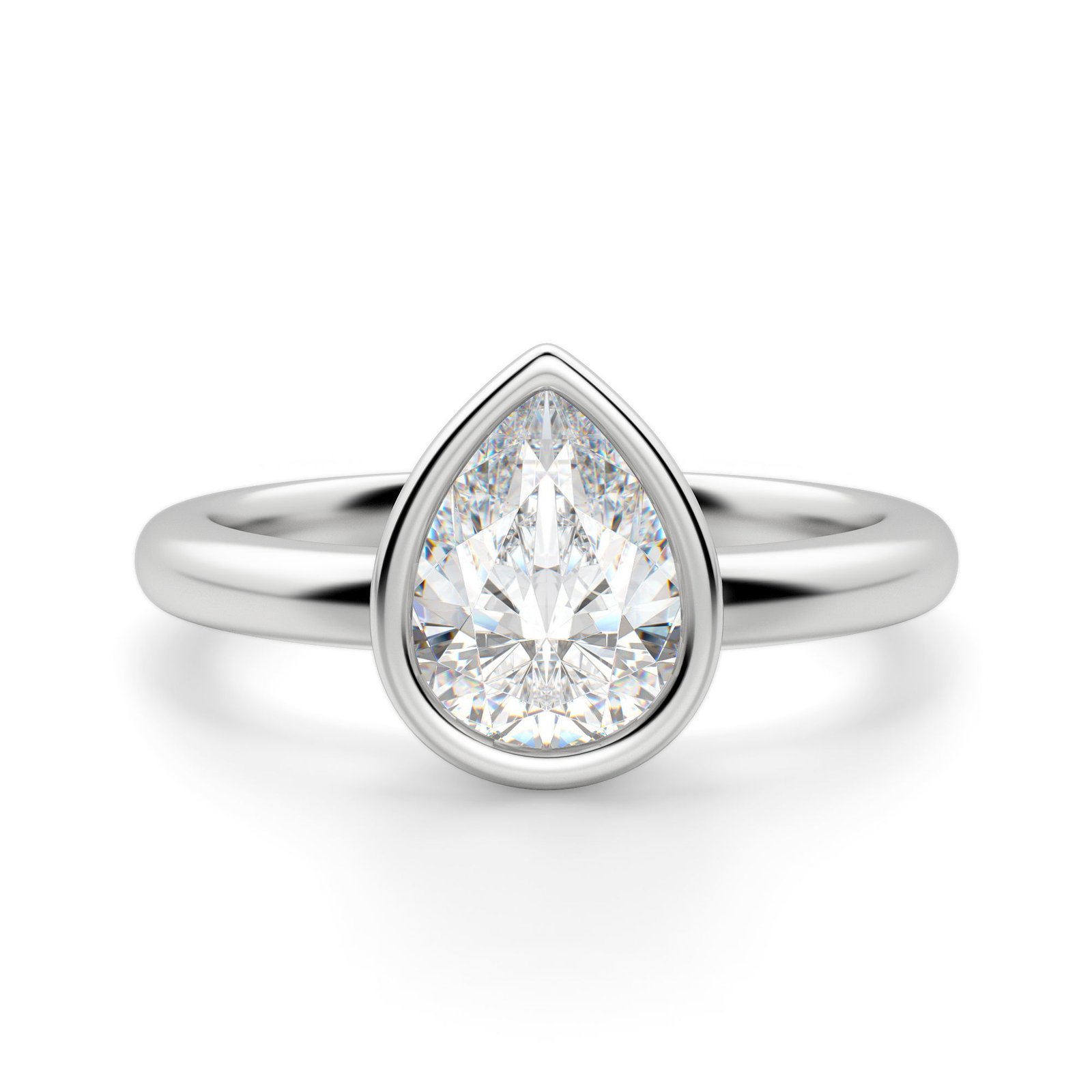 Marseille Pear Cut Engagement Ring