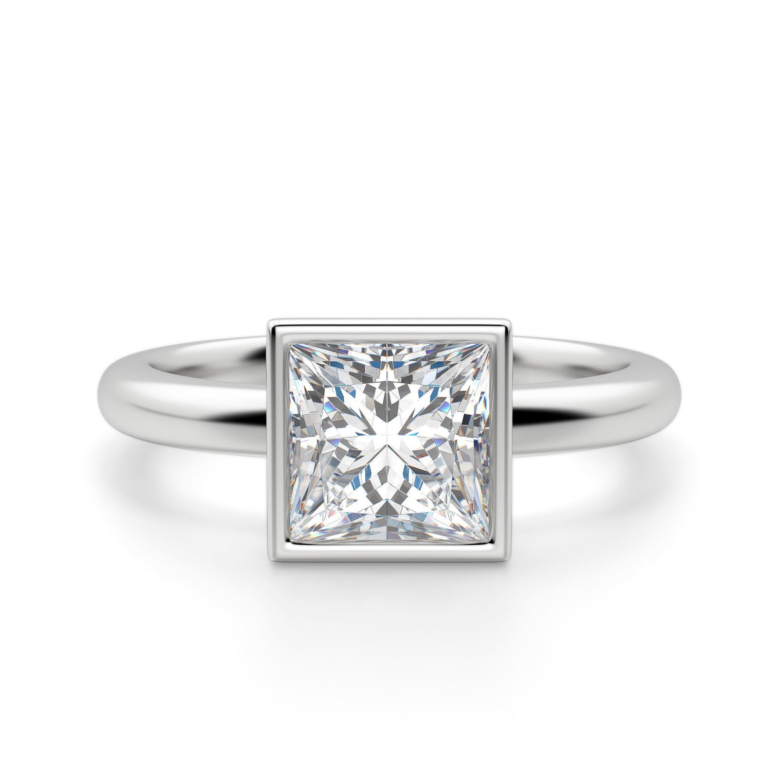 Marseille Princess Cut Engagement Ring