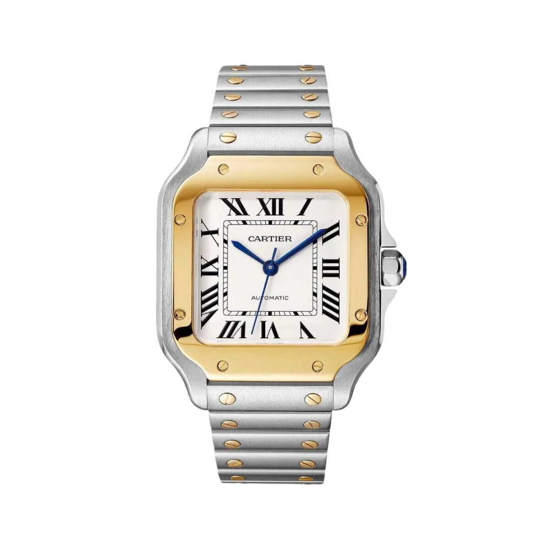 Cartier de Santos W2sa0016 Medium Model White Dial