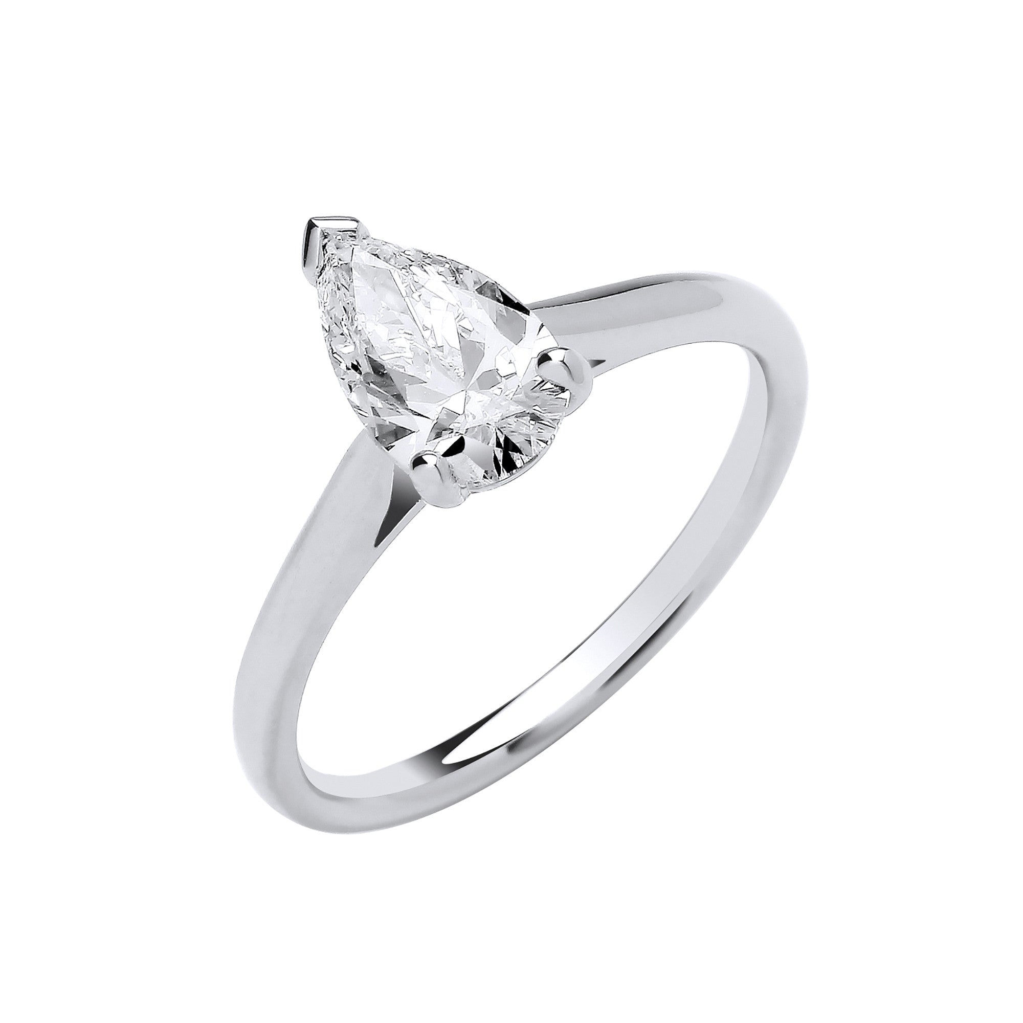 Pear cut ring